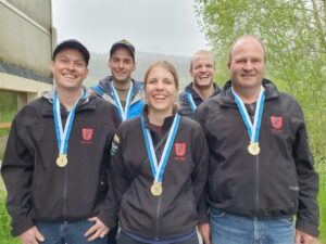 Read more about the article Bericht über den Bezirksfinal der Gruppenmeisterschaft Gewehr 300m im Sensebezirk 2023 in der Kat. E